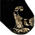 thumbnail image 5 of Northlight 21.5" Black and Gold Damask Velveteen Christmas Stocking with Tassel, 5 of 7