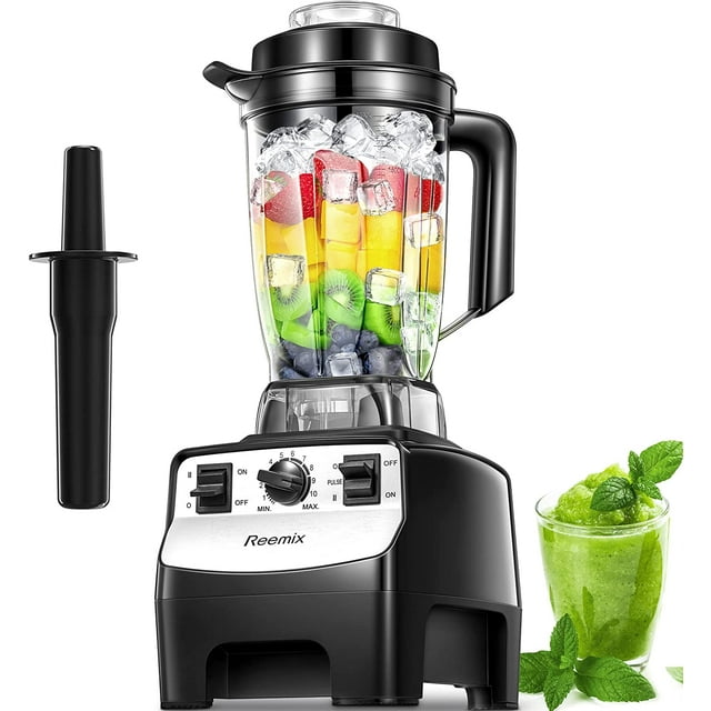 Reemix Counter Blender Smoothie Maker, 1450W Professional High Speed Blenders for Kitchen, 10 Speed Control, 68 oz BPA-Free Tritan Container, 8 Titanium Stainless Steel Blade for Ice/Soup/Nuts