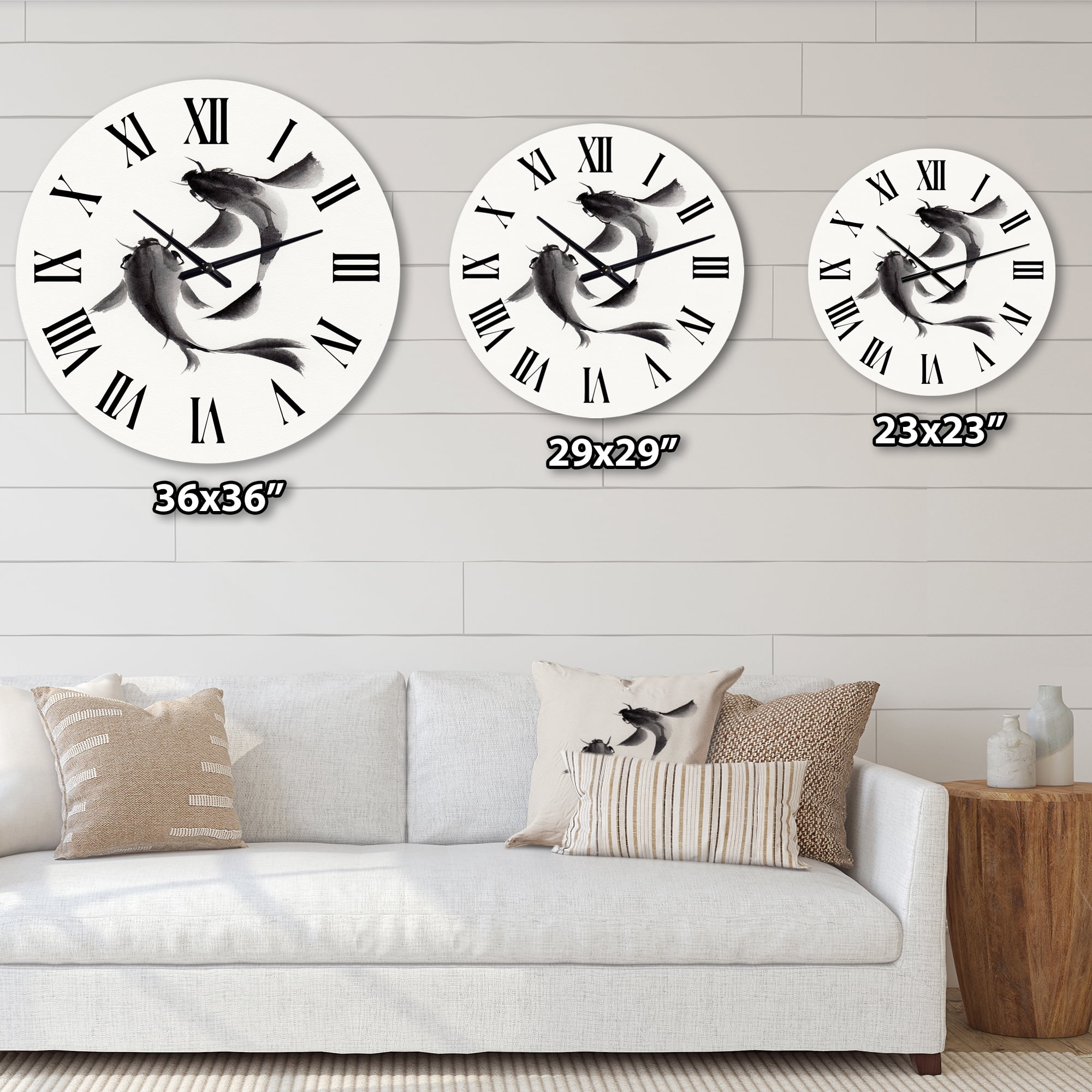 Designart 1 in Coastal Wall Clock