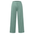 thumbnail image 5 of Audhol Womens Baggy Sweatpants Women's Summer Leisure Fashion Lacing Solid Color Waist Waist Wide Leg Casual Pants Women Wide Leg Sweatpants Mint Green 2XL, 5 of 5