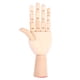 thumbnail image 3 of Gliederpuppe Linke Holz Hand Malhilfe Gliederhand Modellpuppe Modellhand, 3 of 10