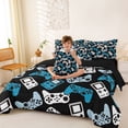 thumbnail image 4 of Erosebridal Boys Gamer 7-Piece Twin Bedding Sets,Gamepad Young Man Video Games Bedding Comforter Set For Classic Retro Gaming Lovers,Reversible Black, 4 of 7
