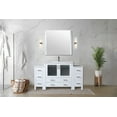 thumbnail image 6 of Volez 60 in W White Double Bath Vanity with Side Cabinet, and White Ceramic Top, 6 of 6