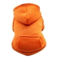 thumbnail image 2 of Shulemin Puppy Pet Hooded Sweatshirt Autumn Winter Two-legged Pocket Cat Dog Clothes,Orange, 2 of 8
