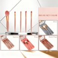 thumbnail image 3 of Professional makeup brush set with mirror, portable travel, 3 of 5