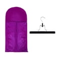 thumbnail image 1 of 3conlineservice Extensión de cabello Bolsa de almacenamiento Funda de protección impermeable para con percha violeta Zulema Estuche para peluca, 1 of 8