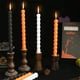 thumbnail image 1 of Velas Cónicas con Forma de Esqueleto, Cera Negra, Estilo Gótico, Paquete de 4 | Decoración de Halloween 24,5 Cm | Llc250708004Bk, 1 of 6