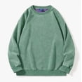 thumbnail image 4 of Hurxie Womens Acid Washed Cotton Crewneck Sweatshirt Long Sleeve Pullover Vintage Casual Y2K Streetwear Sweatshirts, 4 of 7