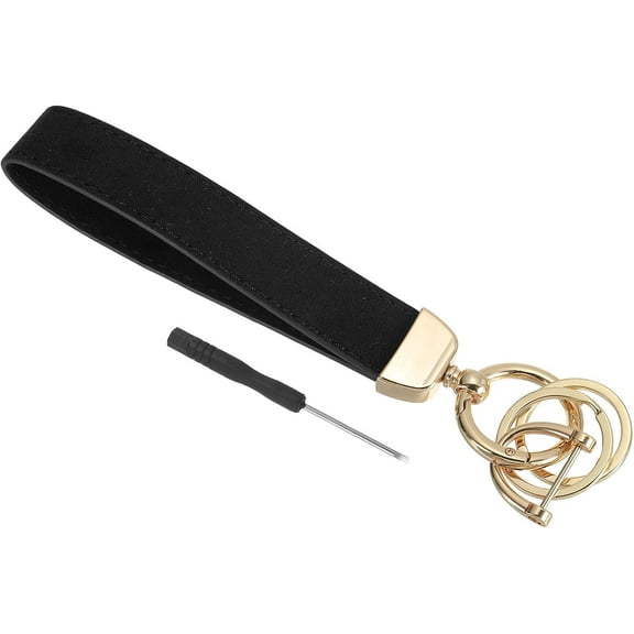 PATIKIL Leather Wristlet Keychain, Car Key Chain Holder Universal