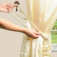 thumbnail image 5 of DECOPRO Beautiful Plush Curtain & Drapery Tassel Tieback, Handcrafted, Tassel Length 9" (22.5cm), Spread 33" (83.5cm) # TBPLUSH9, Mocha Brown #D2 (Dark Chocolate Brown) Set of 10, 5 of 6
