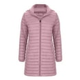 thumbnail image 5 of AGWOLF Womens Long Puffer Jackets Warm Winter Coats with Hood Casual Long Sleeve Down Jacket Thickened Thermal Outerwear with Pockets Snow Outwear, 5 of 9