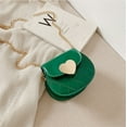 thumbnail image 4 of Little Girls Crossbody Bag, Stylish Messenger Shoulder Bag with Heart Buckle & Chain Strap, 4 of 4