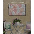 thumbnail image 6 of Outdoor TV Cover 30 to 32 Inch Weatherproof, Red Orange Coral Pattern Waterproof TV Screen Protector for Outside Decor with Zipper and Pocket 30"L x 19"H&nbsp; , Tropical Ocean Summer, 6 of 7