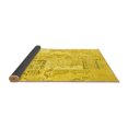 thumbnail image 2 of Ahgly Company Indoor Round Patchwork Yellow Transitional Area Rugs, 6' Round, 2 of 4