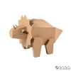 DIY 3D Triceratops Dinosaur Cardboard Stand-Up
