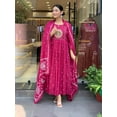 thumbnail image 6 of KLOSIA Women Embroidery Solid Anarkali Kurta and Pant Set with Dupatta - Indian Ethnic Traditional Wear Anarkali Kurta Set, 6 of 7