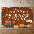 thumbnail image 6 of Thanksgiving Turkey Banner Colorful Leaves Pumpkin Decoration Rustic Party Decoration for Friendsgiving Celebration Autumn Gathering Indoor Event, 6 of 9