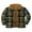 Brown-green, variant on Men's Flannel Shirt Jacket with Hooded Thicken Warm Lined Coat Long Sleeve Rugged Plaid Warm Winter Jacket Coat Hoodie Outwear Shacket