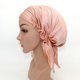 thumbnail image 1 of Gorro de noche de seda ALSLIAO para dormir, para cubrir la cabeza, para el cabello, para mujeres, belleza, rosa oscuro, 1 of 8