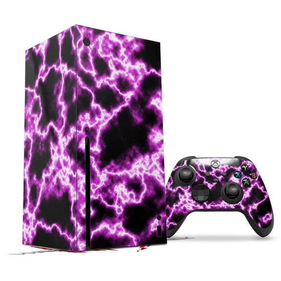 WraptorSkinz Skin Wrap compatible with the 2020 XBOX Series X Console and Controller Electrify Hot Pink (XBOX NOT INCLUDED)