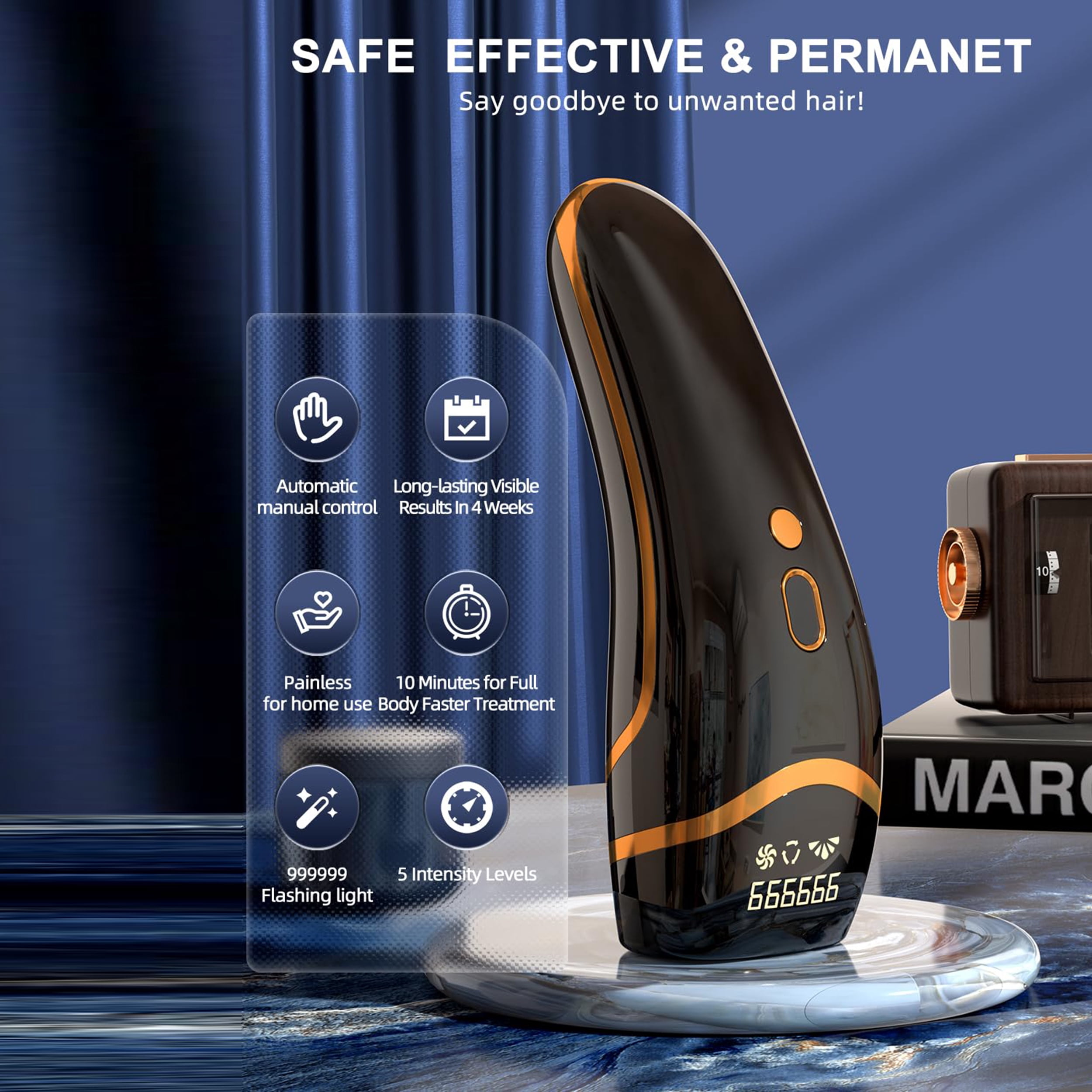 999,999 Flashs Laser Hair Remover for Women & Men