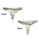 thumbnail image 3 of Balery Farm Animals 2 Tangas de Algodón para Mujer con Estampado – Ropa Interior Sexy, Transpirable, G-string-3X-Large, 3 of 6