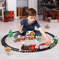 thumbnail image 2 of Juego de tren eléctrico Sincero Christmas Express Sonidos y luces realistas, 2 of 10