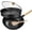 Black, variant on Non-Stick Wok with Steamer Basket, 12 Inches Stir Fry Pan for Induction, Gas, Halogen