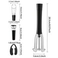thumbnail image 2 of Aluminum Alloy Opener Set: Corkscrew Bottle Stopper & Foil Cutter 4 Piece Accessories Kit For Elegant Toastmaster Can Opener Rip And Can Opener Opener Aluminum Can, 2 of 3