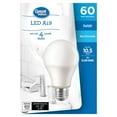 thumbnail image 2 of Great Value 60W A19 Daylight LED bulbs 4-pack, 2 of 3