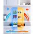 thumbnail image 5 of Fridge, 6 Liter Portable Thermoelectric Cooler & Warmer for Bedroom, Car, Office & Dorm, 110V  Black, 5 of 6