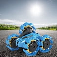 thumbnail image 4 of Coche RC Coches RC Coche de juguete Giros de 360 degree 4WD con faros 4WD Coche de escalada Control Azul, 4 of 7