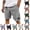 02# Gray, variant on Men's Organic Stretch Corduroy Shorts Elastic Waist Drawstring Casual Summer Beach Lounge Shorts with Pockets Gray XL
