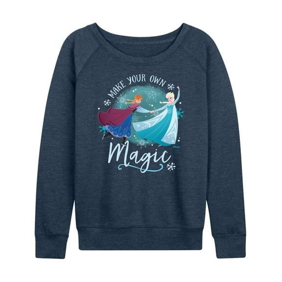 Frozen - Winter - Make Your Own Magic - Women's Lightweight French Terry Long Sleeve Shirt