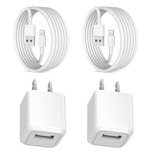 Coreykin Wall Charger 2-Pack with Cable for iPhone & iPad