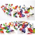thumbnail image 3 of 12 piezas de pegatinas de pared con forma de mariposa 3D de doble capa multicolor, con imán de PVC, para decoración de nevera de dormitorio infantil, 3 of 4