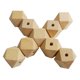 thumbnail image 4 of Cuentas Geométricas de Madera Sin Terminar 20 Piezas Perfecl 16mm, 4 of 5