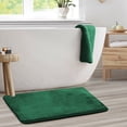 thumbnail image 1 of 1 Large Clara Clark Bath Mat Bathroom Rug - Absorbent Memory Foam Bath Rugs - Non-Slip, Thick, Cozy Velvet Feel Microfiber Bathrug, Plush Shower, Toilet- Floor Bathmats Carpet - Hunter Green - 20"x32", 1 of 6