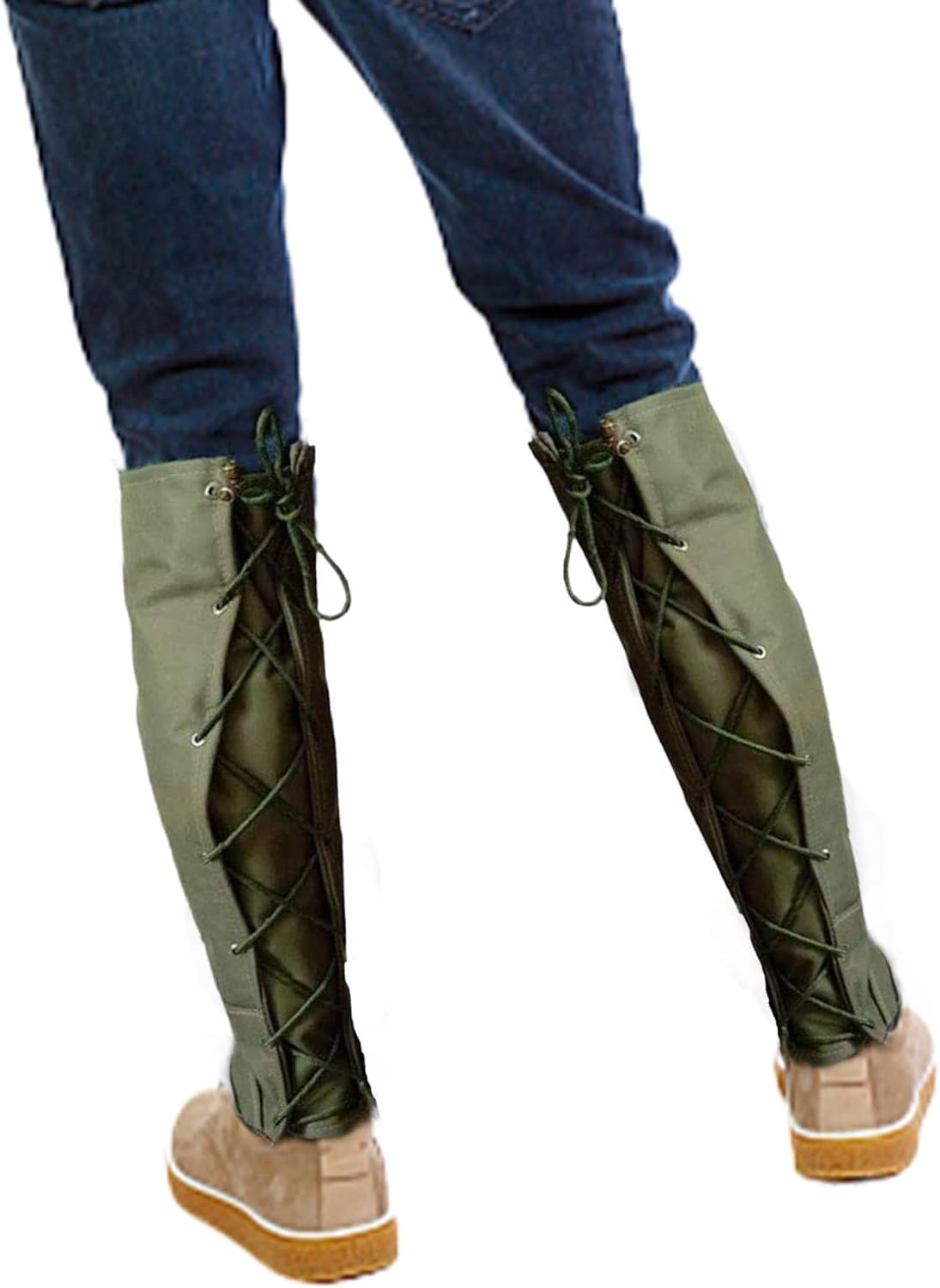 Snake Gaiters for Hiking:Boot Gaiters for Men Women,Waterproof Snow Gaiters Legs Guards for Hiking Hunting Boots,Legs Gaiters for Snake Bite Protection with Adjustable Rope,22Inch