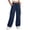 Navy, variant on Maplenight Womens Hiking Pants Lightweight Quick Dry Cargo Pants Elastic Waist Wide Leg Pants Outdoor Travel Casual Trousers with Multi Pockets