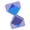 White and blue, variant on Tibvox 1-30 Minutes Hourglass Desk Clock With 128 LED Beads And Dynamic Flows Cubes Timer Function Gift for Girl Boy