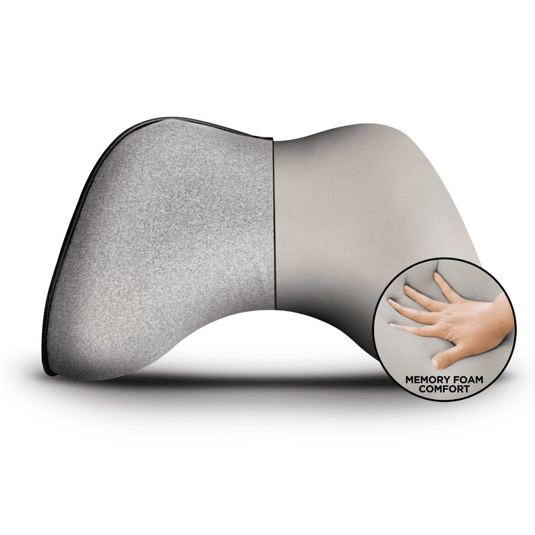 Flexicomfort Car Neck Pillow for Driving - Memory Foam Headrest Pillow with  Easy-to-Carry Portable Bag - Compact Multi Purpose Travel Pillow - Machine