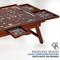 thumbnail image 7 of Jumbl 1000-Piece Wooden Jigsaw Puzzle Table with Drawers, 23 x 31" - Dark Brown, 7 of 7