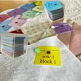thumbnail image 4 of TIELUTT Quilted Paper Card for Marking and Play Reusable Stitching Templates for Kids Art and Educational Craft Projects Abomination Game Acronyms Game Amazed Game Game Table Set Board Games Kids, 4 of 4