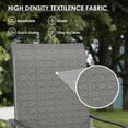 thumbnail image 5 of POTEBAN Textilene High Back Outdoor Dining Chair - Set of 4, Dark Grey, 5 of 10