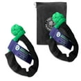 thumbnail image 2 of Fort Hill Distributors Soft Shackle 2 Pack - ½” x 22” Off-Road Recovery Kit with Tow Straps & Tow Hooks - Heavy Duty Synthetic Rope for Outdoor Enthusiasts - US Vet Owned, Green, with Bag, 2 of 9