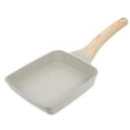 thumbnail image 5 of GOOHOCHY 1Pcs Beige Stone Frying Pan 35X15X4Cm Nonstick Quick Heat Distribution For All Stoves, 5 of 8