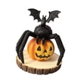 thumbnail image 2 of Estatua de calabaza y murciélago BLESIY adorno de escritorio decoración de Halloween Escultura creativa de resina, 2 of 7