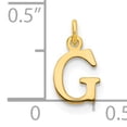 thumbnail image 2 of 14k Yellow Gold Polished Finish Cut-Out Letter G Initial Design Charm Pendant, 2 of 2