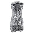 thumbnail image 6 of Unir Women's Sparkly Sequin Dress, Sleeveless Bodycon Mini Dress for Party & Clubwear Events, 1PC, S-XL, 6 of 7